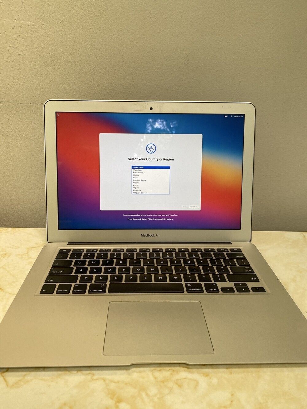 Apple MacBook Air 13 Inch Laptop with Charger